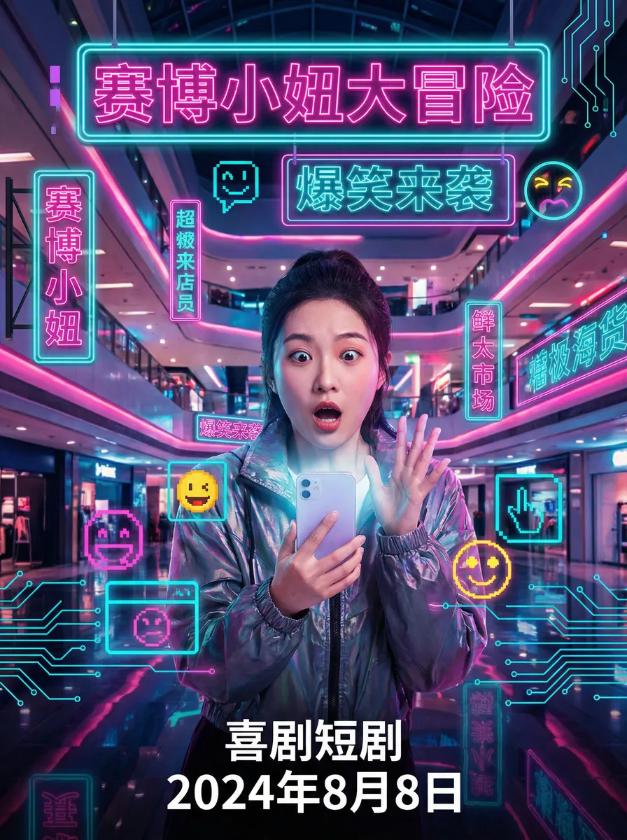 外公芳龄38在线观看 搞笑喜剧短剧 - 赛博小妞大冒险海报